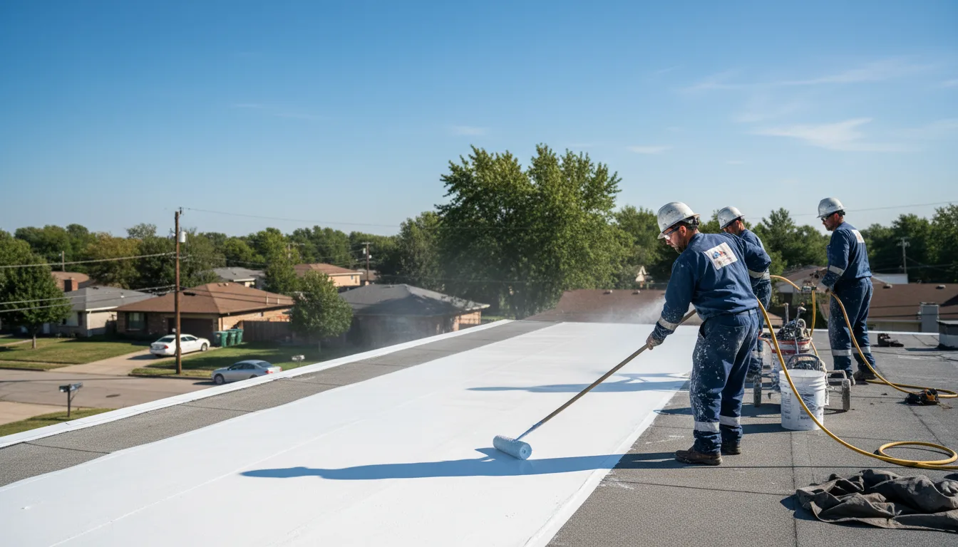 Commercial roof coating in Westfield, VT near me